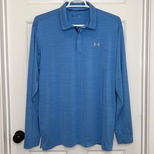 Under Armour Long Sleeve Polo - Light Blue